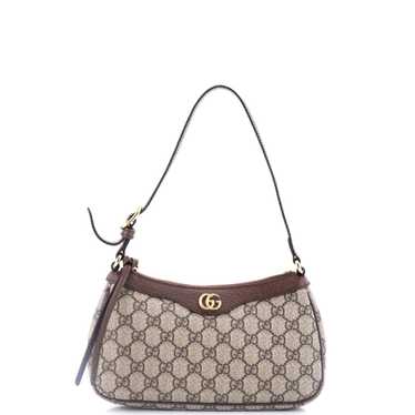 GUCCI Ophidia Zip Pochette Shoulder Bag GG Coated 