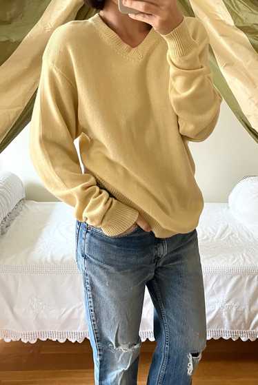 Vintage Lemon Cashmere Knit Sweater