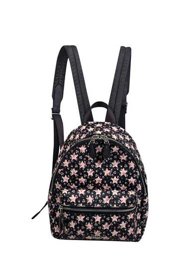 Coach - Black w/ Pink Star Print Coated Canvas Min