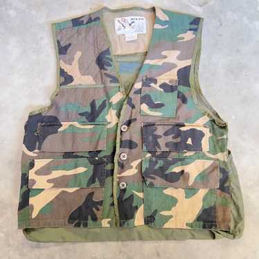 Camo 90s Duck Hunting Vest Vintage - image 1