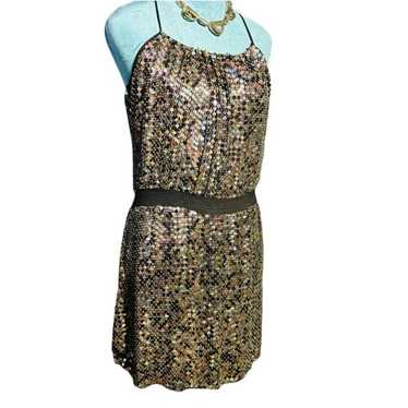 Parker Parker Iridescent Sequin Racerback Silk Min