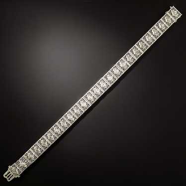 Art Deco Filigree Diamond Bracelet