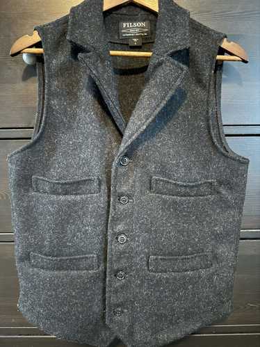 Filson Western style wool vest - charcoal