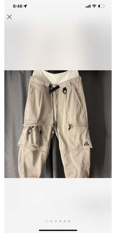 Nike ACG Nikelab ACG cotton beige cropped pant. Wo