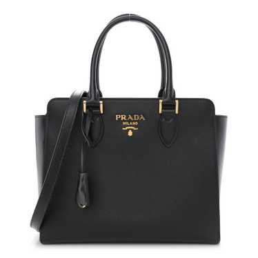 PRADA Saffiano Soft Calfskin Small Zippered Tote B