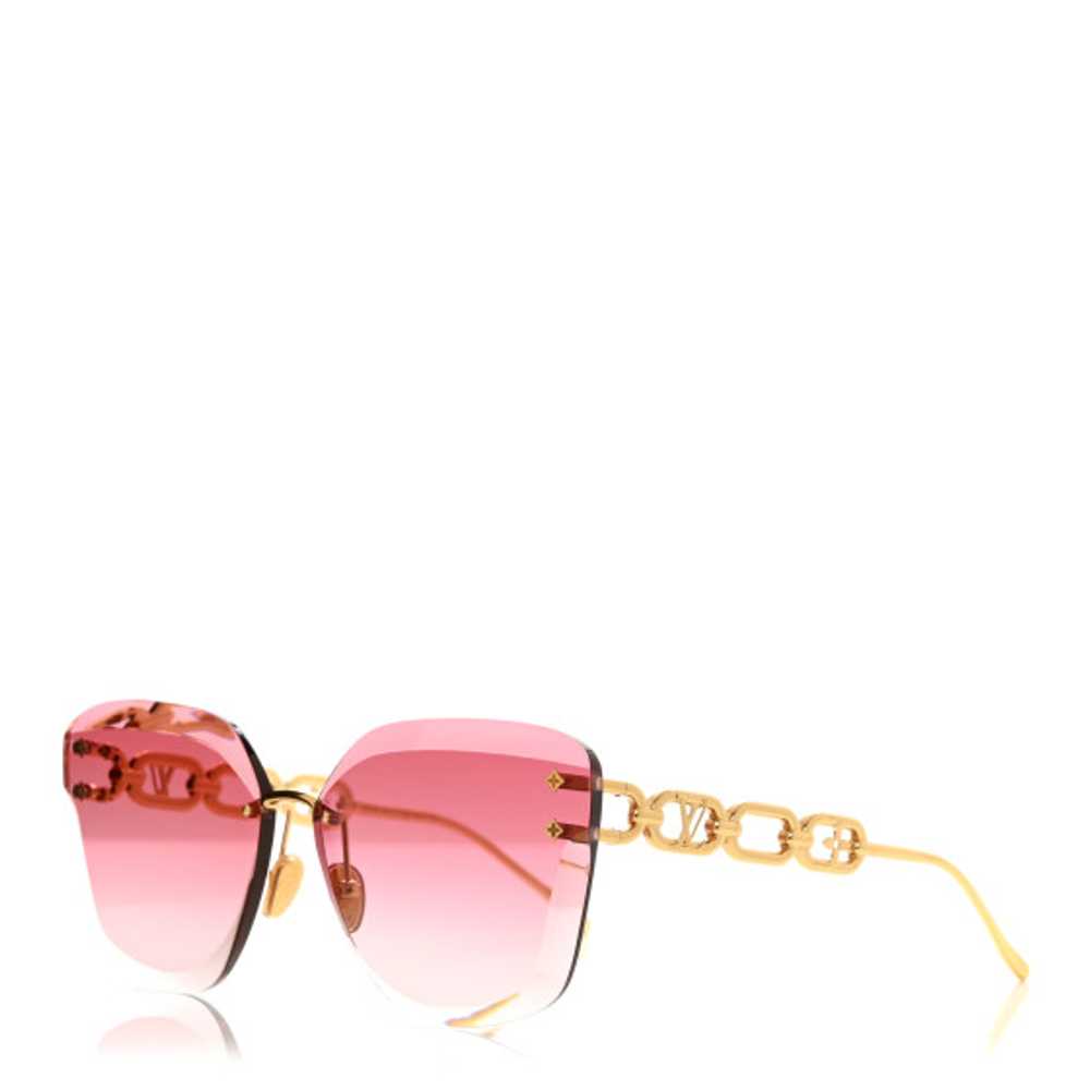 LOUIS VUITTON Metal Rimless LV Jewel Cat Eye Sung… - image 1