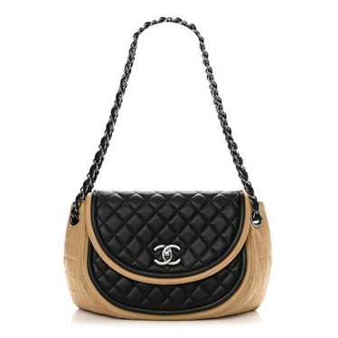 CHANEL Lambskin Quilted Classic Twist Crescent Fl… - image 1