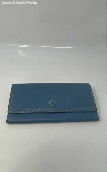 Coach Women's Wallet offers Blue Credit Card Cash Holder And Check Book Holder