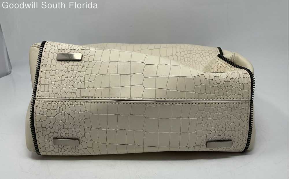 Rebecca Minkoff Womens White Crocodile Embossed L… - image 4