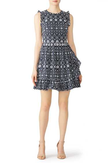 kate spade new york Navy Eyelet Dress