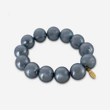 Kenneth Jay Lane Stretch Bracelet | Silver-Gray Be