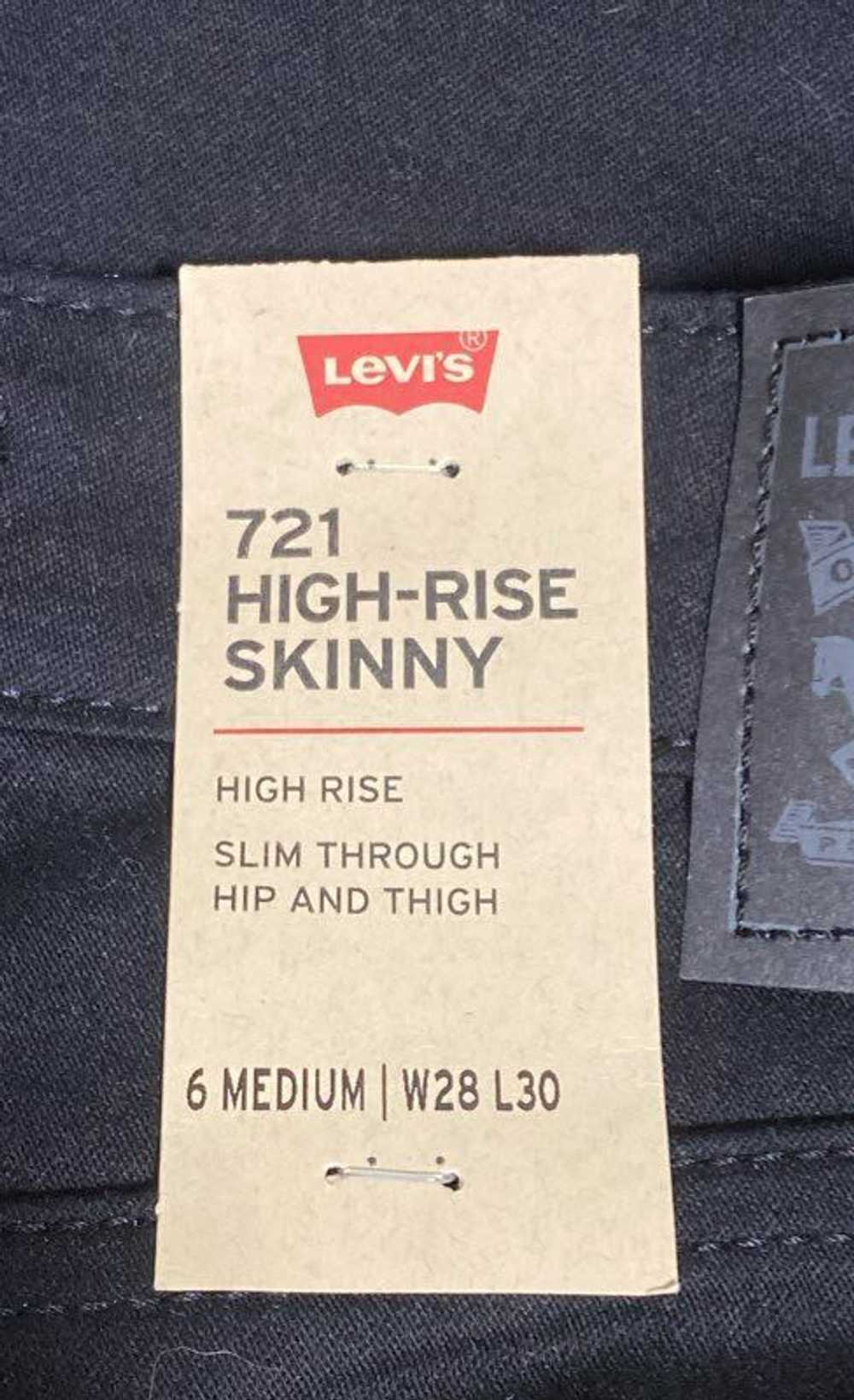 NWT Levi's 711 Womens Black High-Rise Pockets Den… - image 6