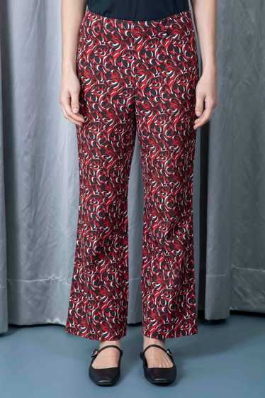 MIU MIU Abstract print flared trousers F/W 2000 - image 1