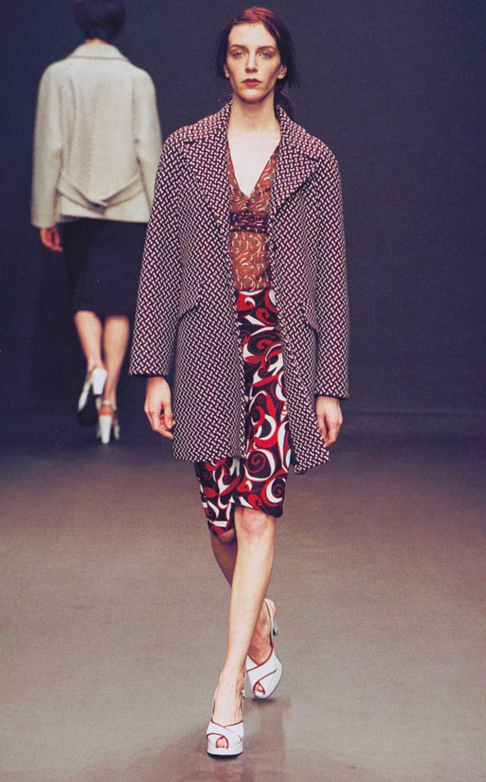 MIU MIU Abstract print flared trousers F/W 2000 - image 5