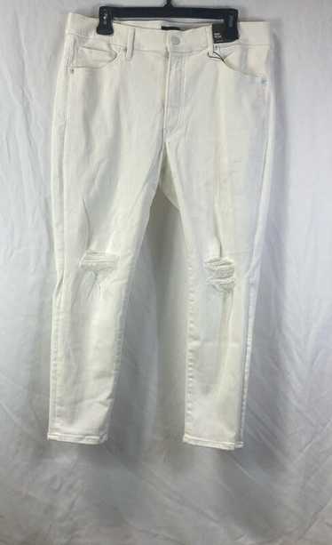 NWT Express Womens White Super Soft Distressed Mid