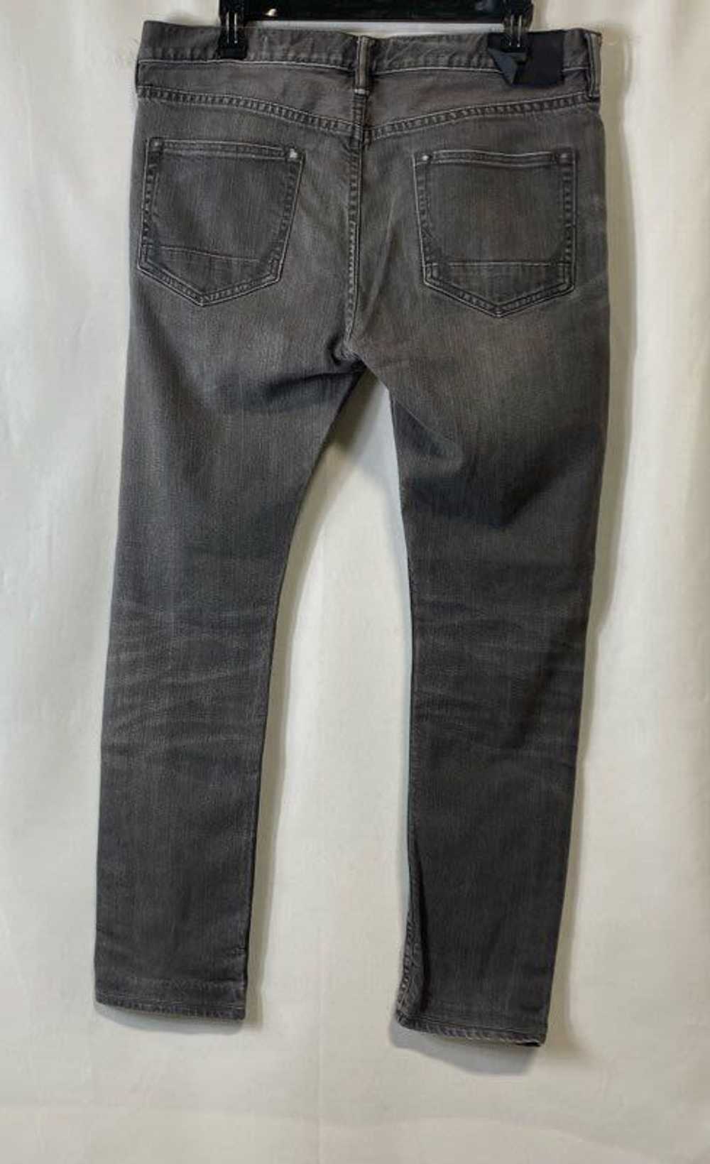 Allsaints Mens Gray Cigarette Denim Dark Wash Mid… - image 2