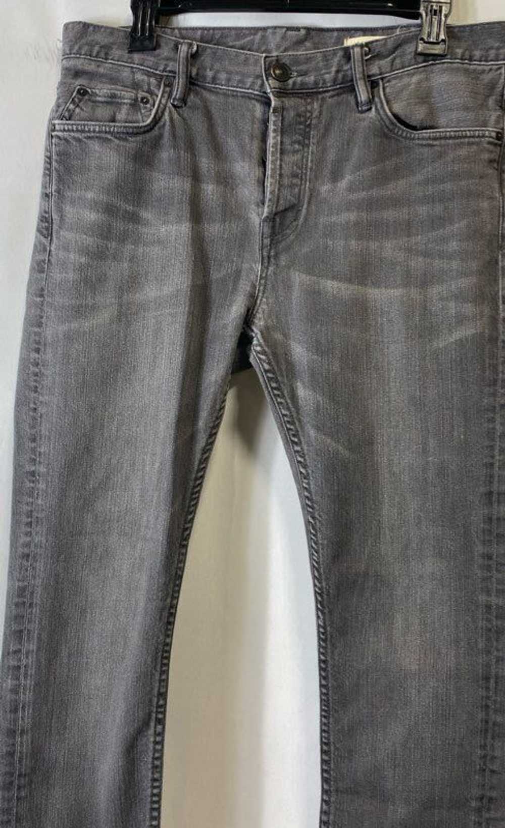 Allsaints Mens Gray Cigarette Denim Dark Wash Mid… - image 3