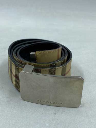 Authentic Burberry House Check Pattern Skinny Belt