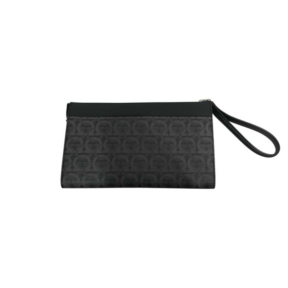 Salvatore Ferragamo/Pouch/Monogram/Leather/BLK/Ga… - image 2