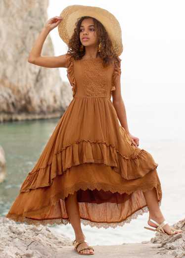 Joyfolie Cassia Dress in Marigold