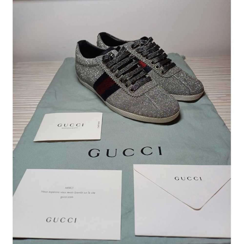 Gucci Falacer leather trainers - image 12