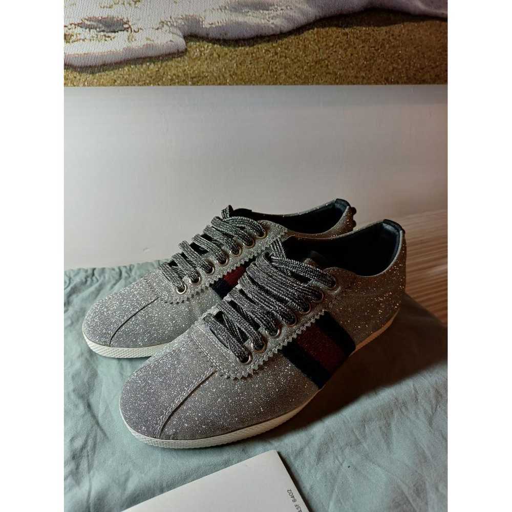 Gucci Falacer leather trainers - image 8