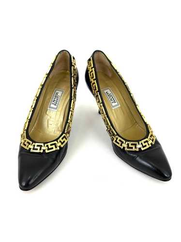 Gianni Versace Gold Chain Pumps