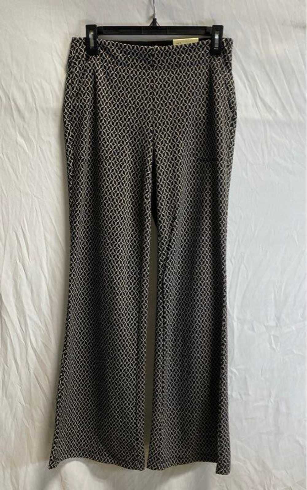 NWT Max Studio Womens Black White Geometric Flare… - image 1