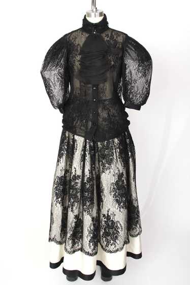 Emanuel Ungaro Lace Tulle Skirt Set