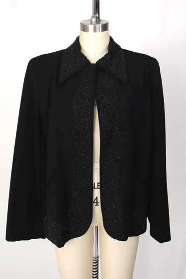 1950s Wool Beaded Swing Jacket