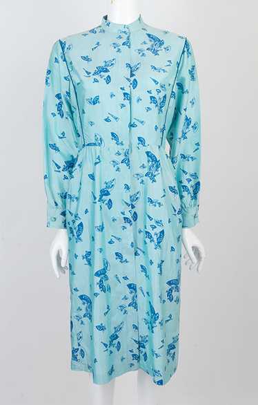 Vintage Silk Novelty Print Dress