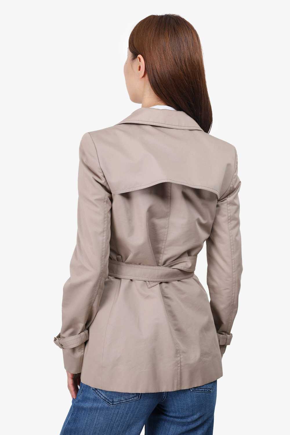 Gucci Beige Double Breasted Short Trench Size 38 - image 4