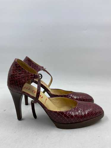 Authentic Miu Miu Red Leather Pump W 7.5