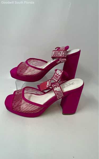 Juicy Couture Womens Gramercy Hot Pink Block Heel… - image 1