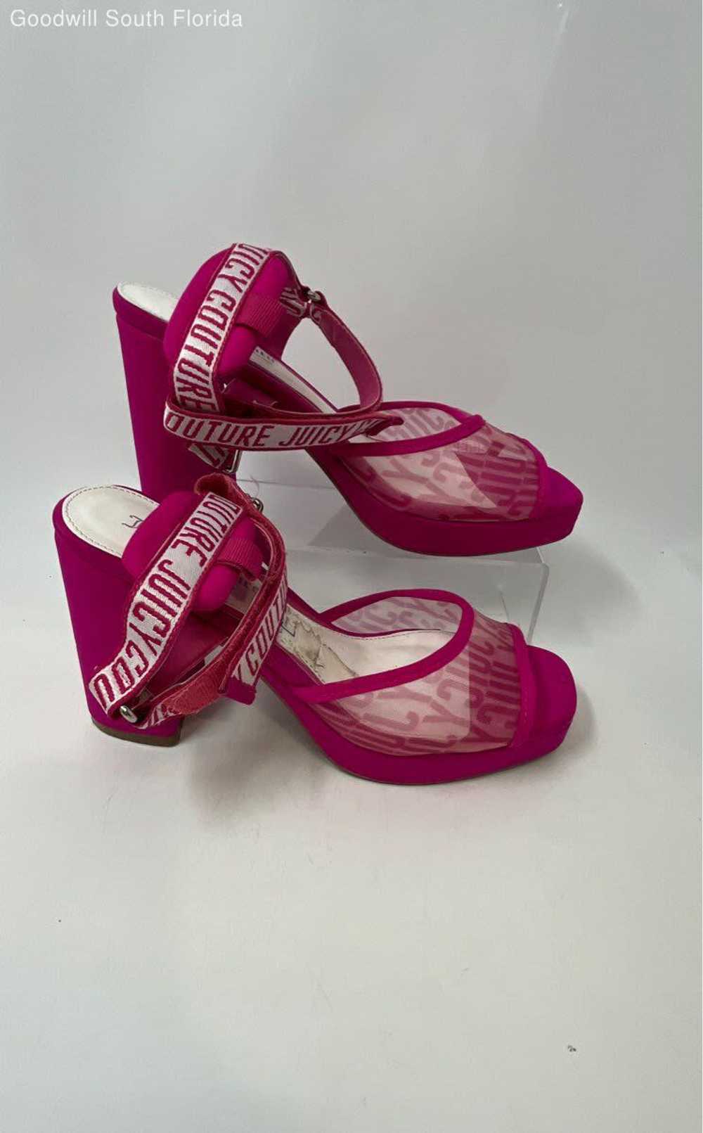 Juicy Couture Womens Gramercy Hot Pink Block Heel… - image 2