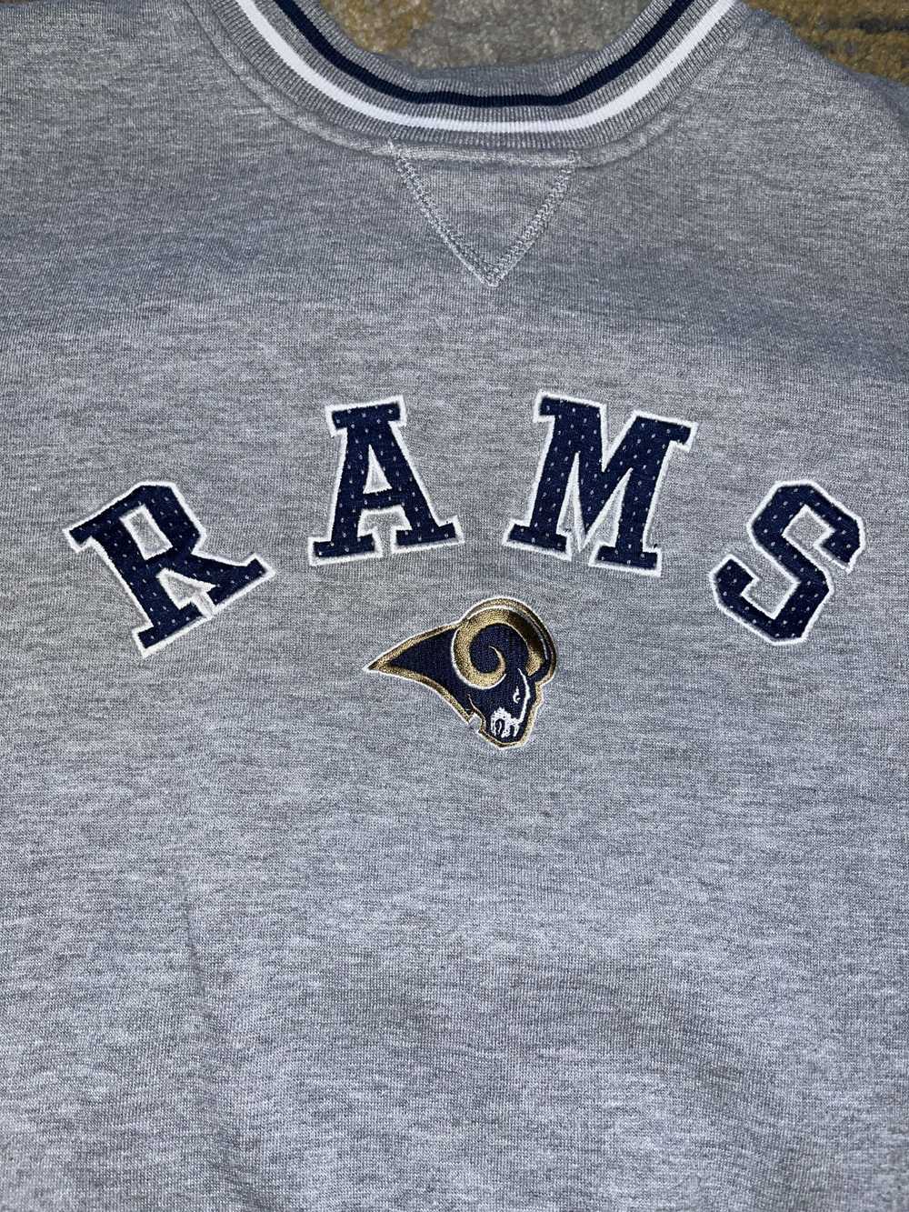 NFL Vintage NFL St. Louis Rams Gray Crewneck - Si… - image 2