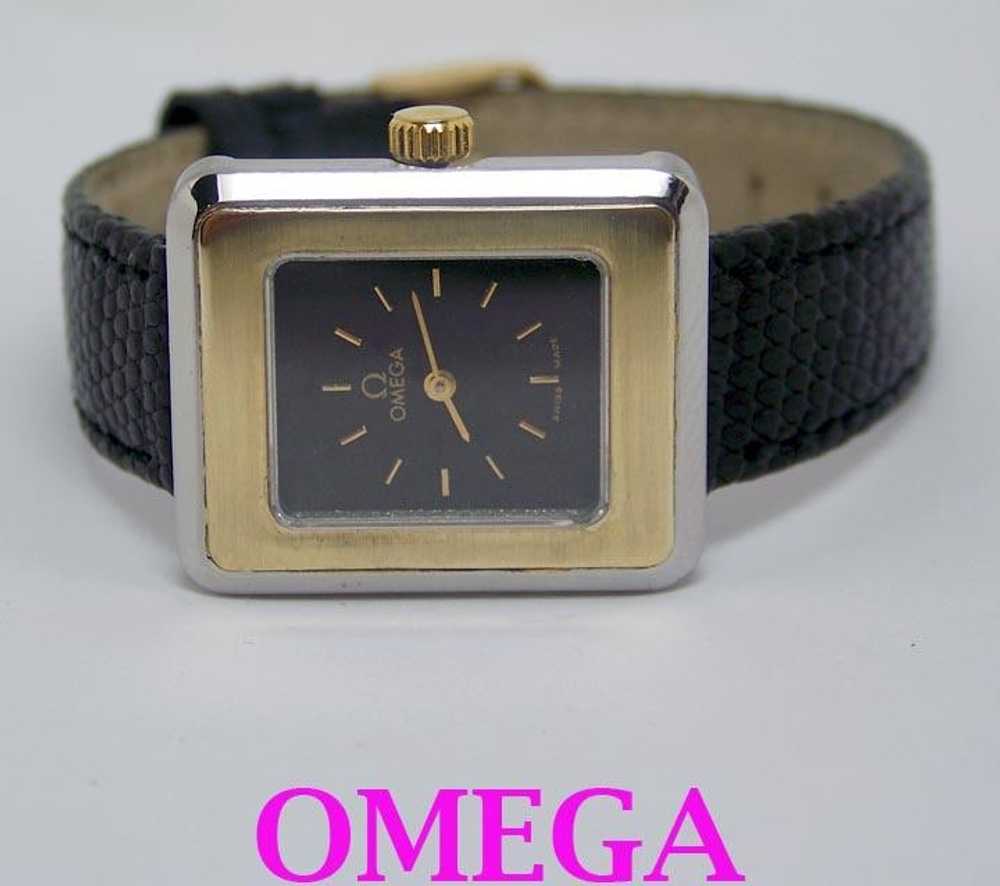 Ladies S/Steel & 14k OMEGA De VILLE Winding Watch… - image 3