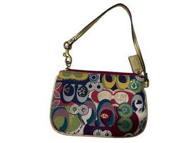 バッグ COACH Poppy Graffiti Accessory pouch coach graffiti poppy pouch - Gem