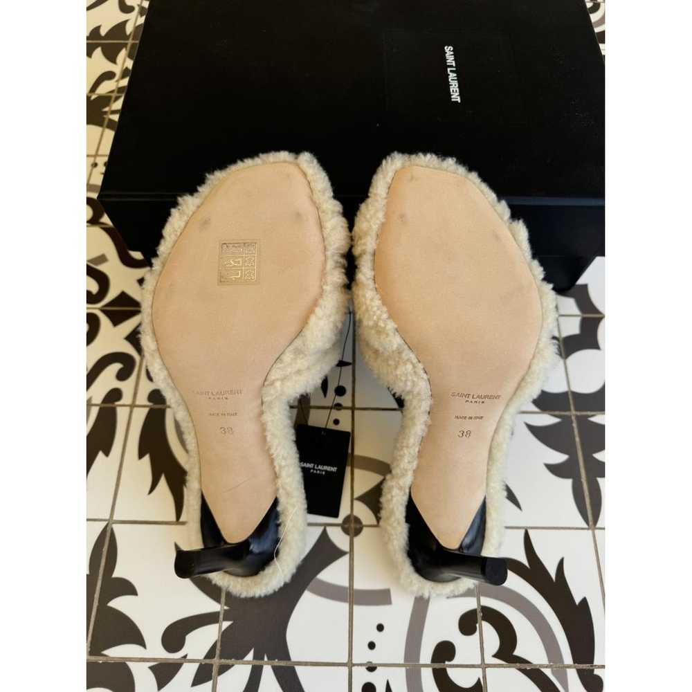 Saint Laurent Tribute shearling mules - image 7