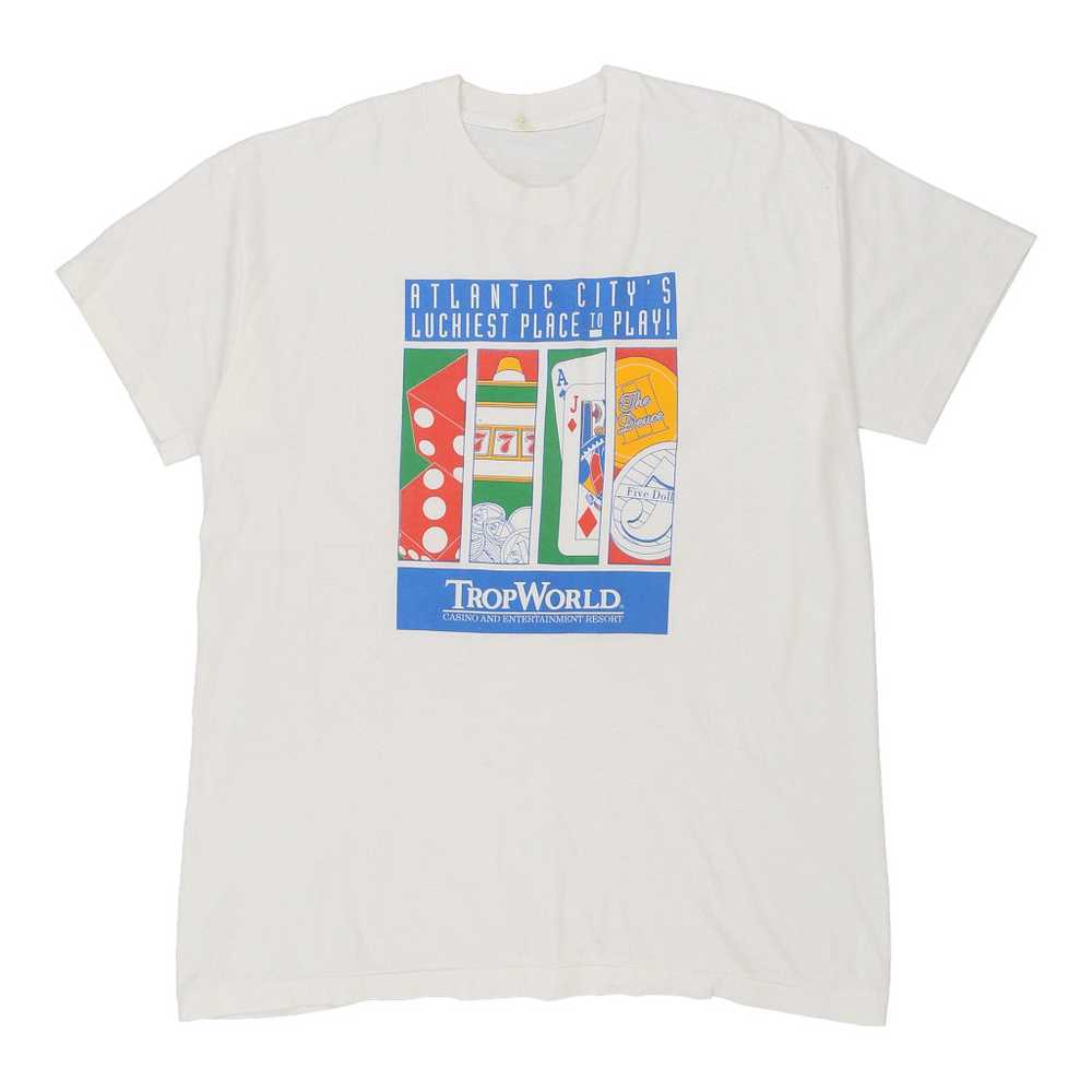 Single Stitch Atlantic City Unbranded Graphic T-S… - image 1