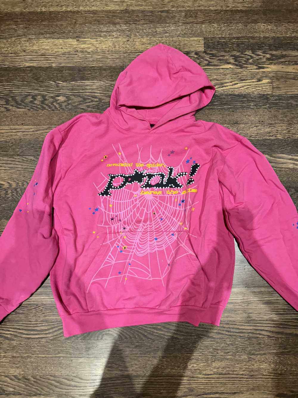 Other Sp5der/Spider Worldwide Pink V1 Hoodie Size… - image 1