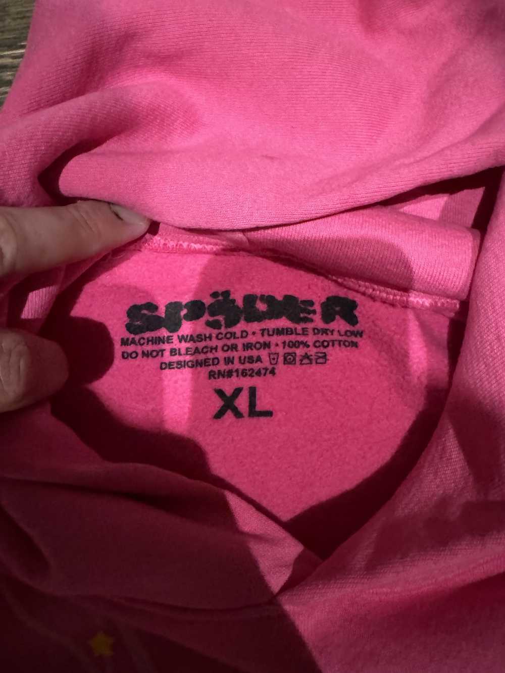 Other Sp5der/Spider Worldwide Pink V1 Hoodie Size… - image 4