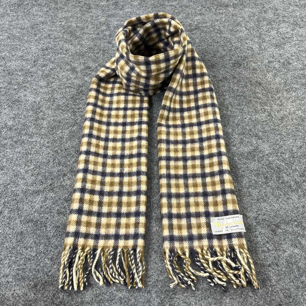 Aquascutum × Vintage Aquascutum Scarf / Muffler /… - image 1