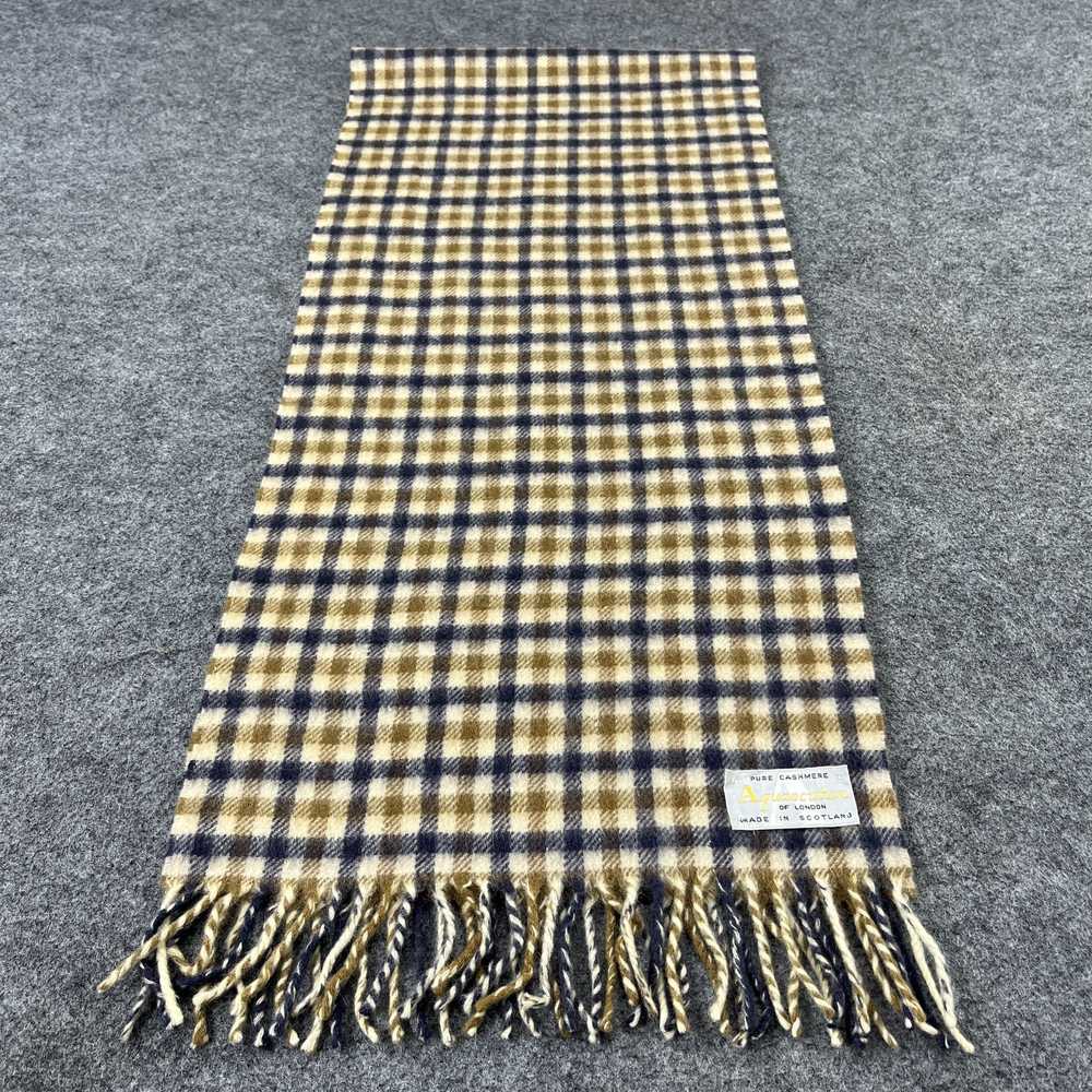 Aquascutum × Vintage Aquascutum Scarf / Muffler /… - image 2