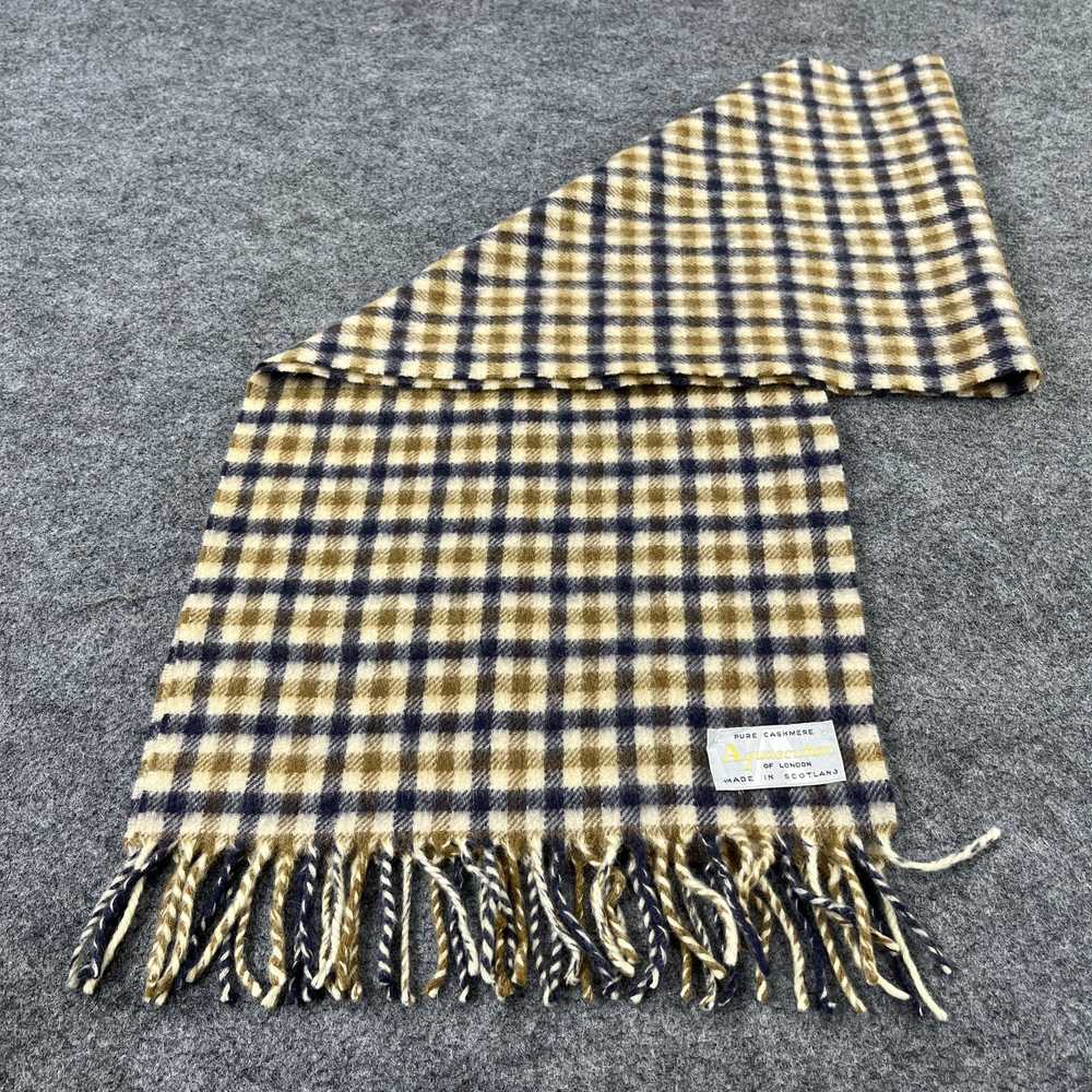 Aquascutum × Vintage Aquascutum Scarf / Muffler /… - image 4