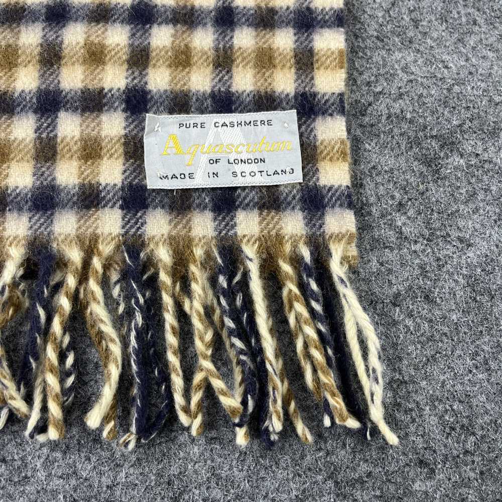 Aquascutum × Vintage Aquascutum Scarf / Muffler /… - image 6