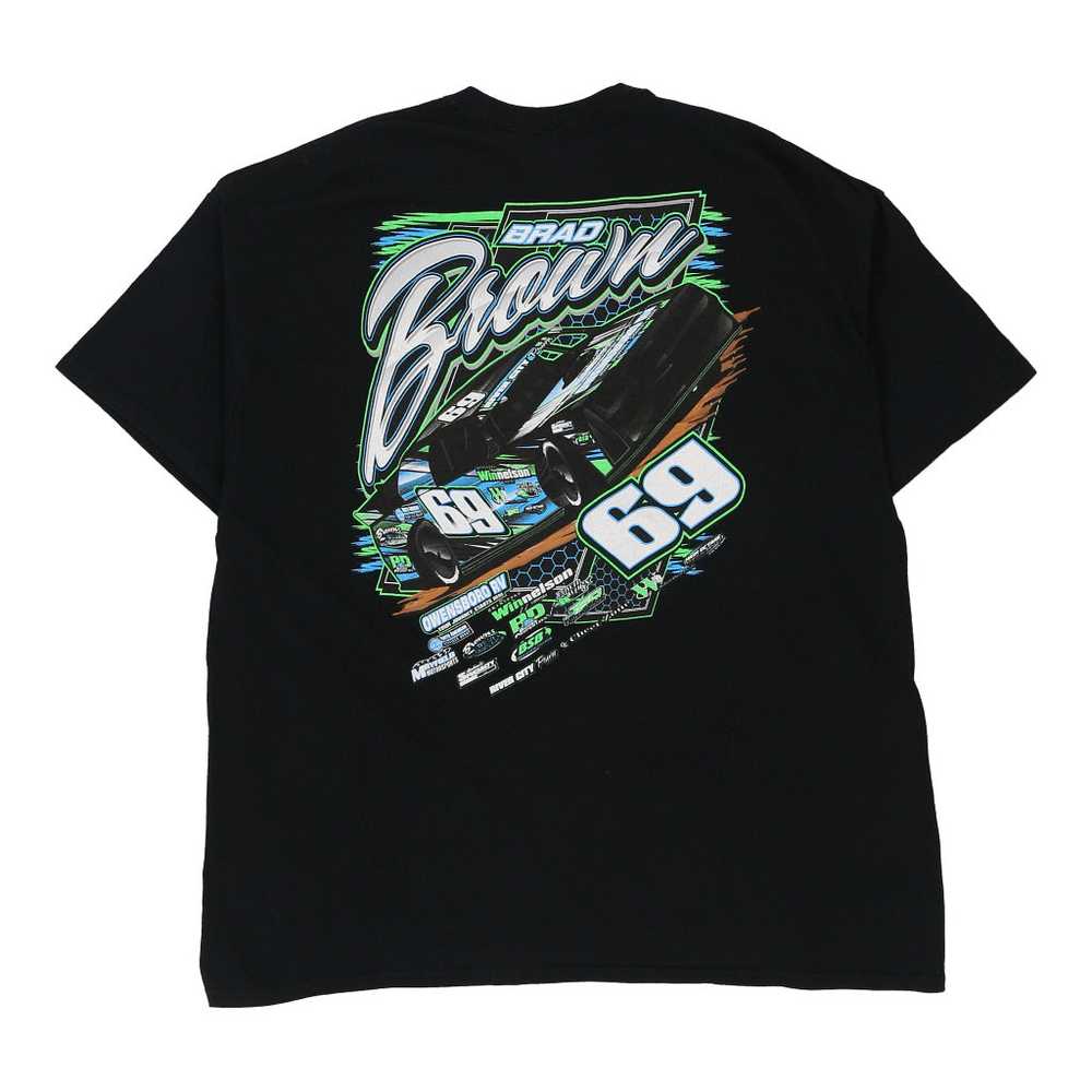 Brad Brown Unbranded Nascar T-Shirt - 2XL Black C… - image 2