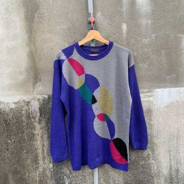 Archival Clothing × Coloured Cable Knit Sweater ×… - image 1