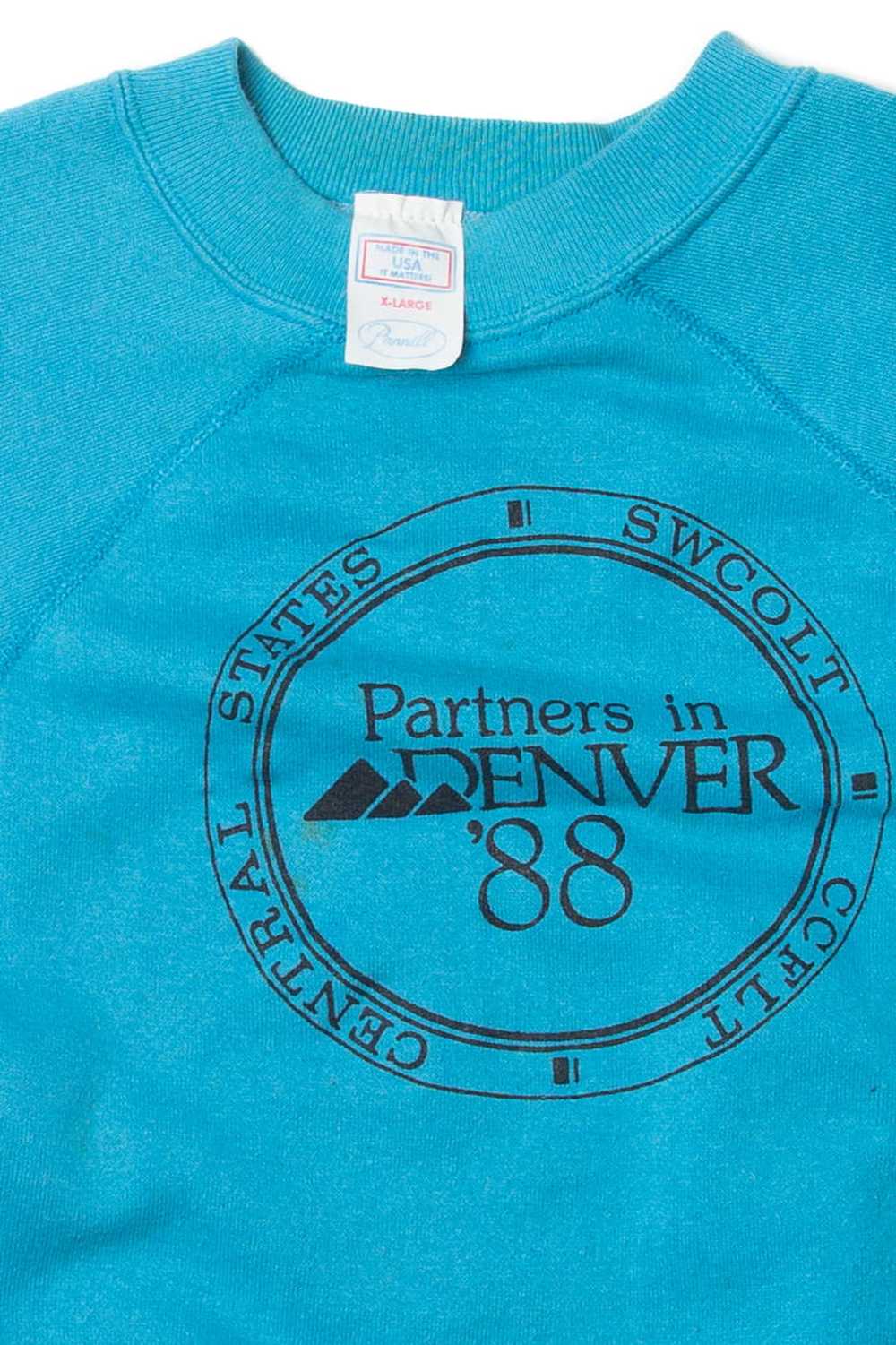 Vintage Pannill "Partners In Denver" Sweatshirt (… - image 2