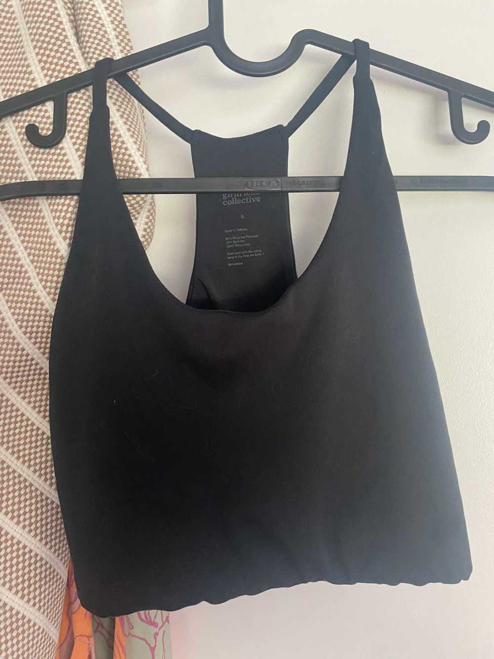 Girlfriend Collective Black Cleo Halter Bra - image 4